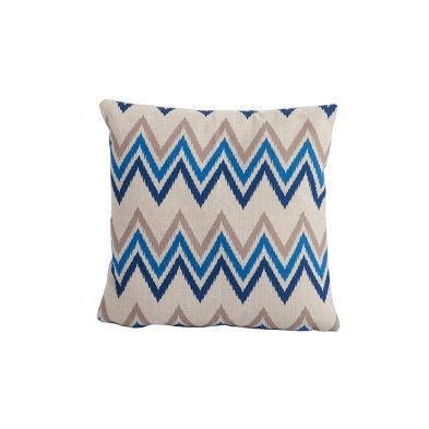 Scatter Cushion Square - Zig Zag Blue